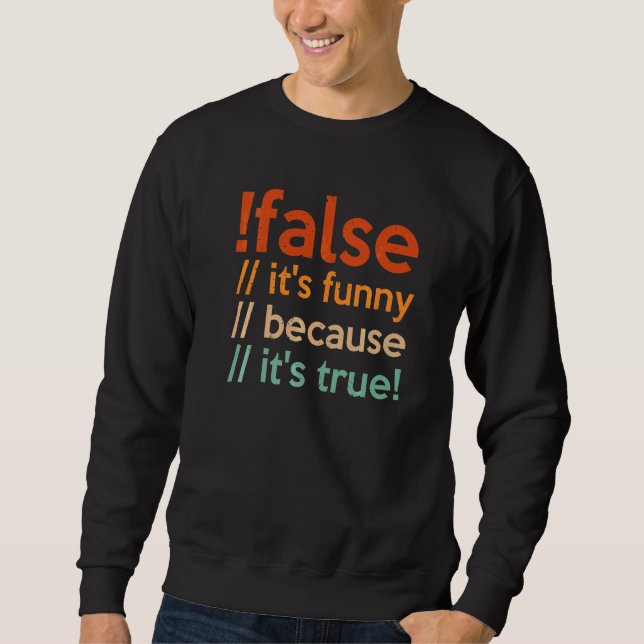 Sudadera Falsa Programación Para Programadores (Anverso)