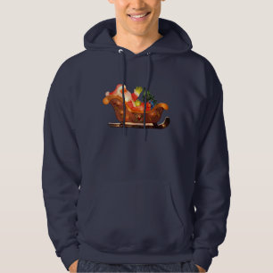 Sudadera Falsas luces de navidad Santa en trineo