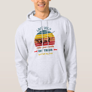 Sudadera Falso vivo tu muerte come camiseta de basura