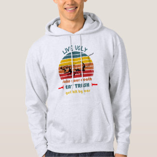 Sudadera Falso vivo tu muerte come camiseta de basura