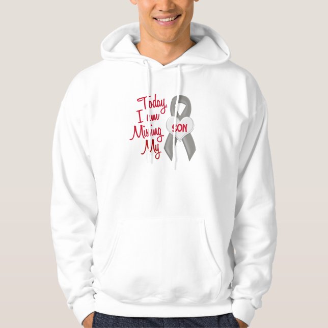 Sudadera Faltando a mi hijo 1 (cinta gris) (Anverso)