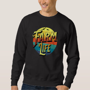 Sudadera Fama de Tractor de la Vida de la Granja Vintage de