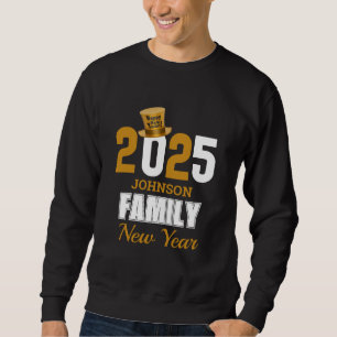 Sudadera Familia 2025 personalizada Feliz Año Nuevo