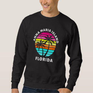 Sudadera Familia Anna Maria Island Florida Sunset Palm Tree