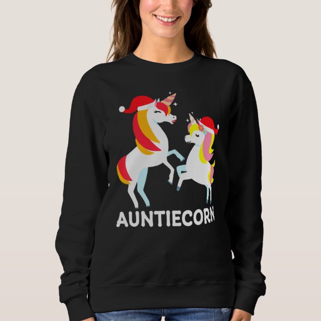 Sudadera Familia Auntie Corn Unicorn Pajama Pj Chris (Anverso)