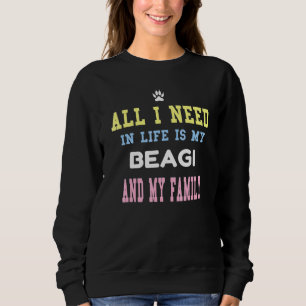 Sudadera Familia Beagi Mamá Papá Ama Beagle Corgi