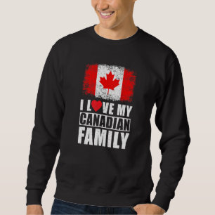 Sudadera Familia Canaria I Love My Canadian Family Canada F