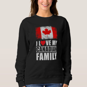 Sudadera Familia Canaria I Love My Canadian Family Canada F
