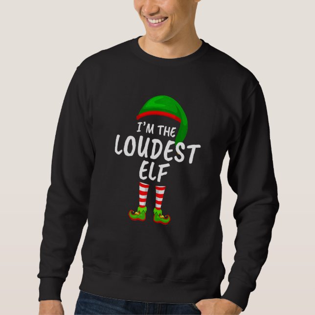 Sudadera Familia coincidente Soy el Navidad mayor (Anverso)