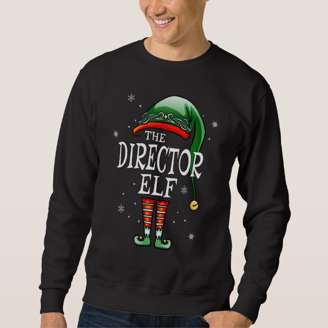 Sudadera Familia coincidente Yo soy el director Navidad Elf (Anverso)