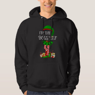 Sudadera Familia coincidente Yo soy el jefe de Navidades ma