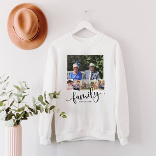 Sudadera Familia, Collage personalizado de la familia de fo