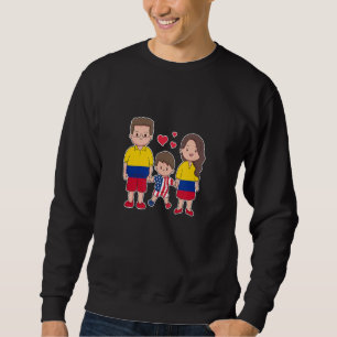 Sudadera Familia colombiana Americana Juntos construimos nu
