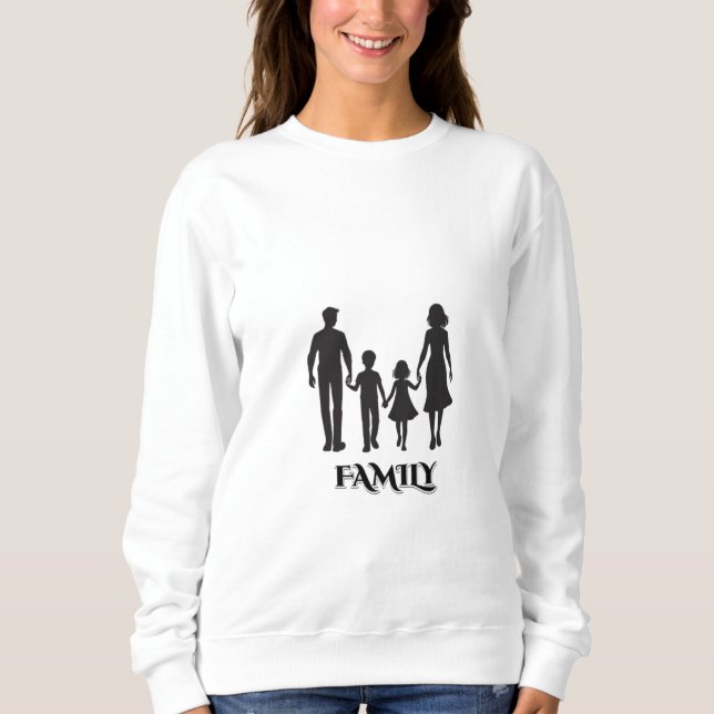 Sudadera FAMILIA - Conectados para siempre (Anverso)