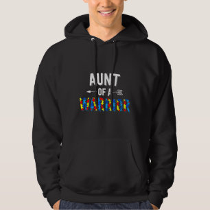 Sudadera Familia De Autismo Tocada De Conciencia De Un Guer