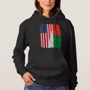 Sudadera Familia de bandera malgache virgen patriótica
