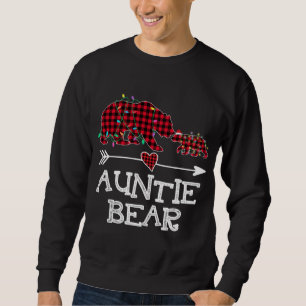 Sudadera Familia de búfalos de oso rojo pajama C