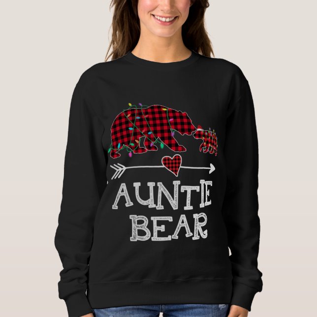 Sudadera Familia de búfalos de oso rojo pajama C (Anverso)