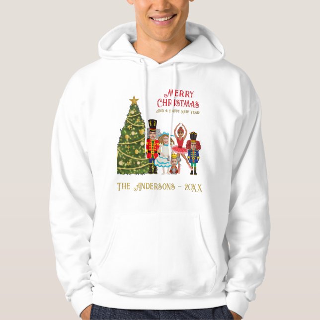 Sudadera Familia de cazadores de nueces de cinco divertidas (Anverso)