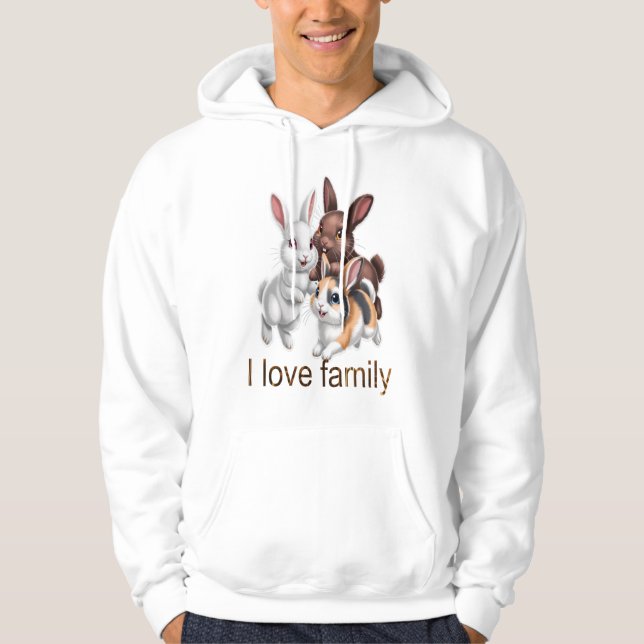 Sudadera Familia de conejos  (Anverso)