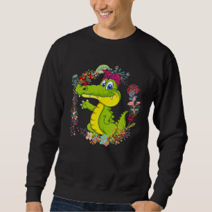 Sudadera Familia de flores de leopardo de las mareas de los
