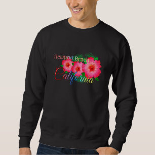 Sudadera Familia de Flores Tropicales de Newport Beach Cali