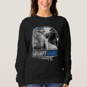 Sudadera Familia de Hombres Grumpus Saurus T Rex Dinosaur