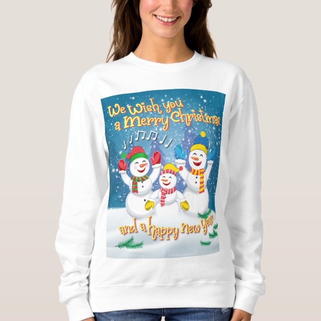 Sudadera Familia de la Nieve - Navidades y Año Nuevo - Cami (Anverso)