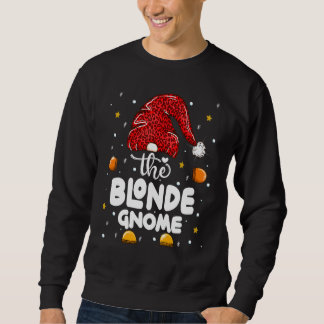 Sudadera Familia de leopardo gnomo rubio pijamas de Navidad