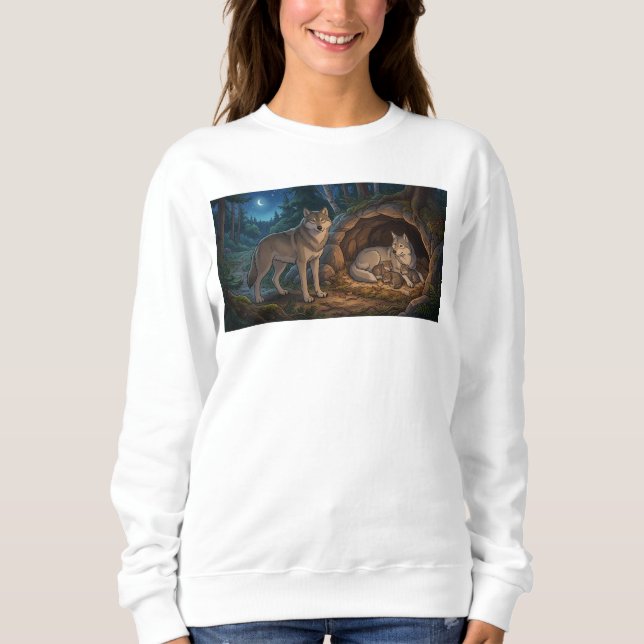 Sudadera Familia de Lobos   (Anverso)