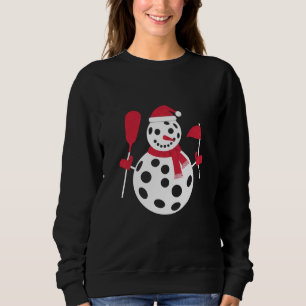 Sudadera Familia de muñeco de nieve con sombrero de Santa N