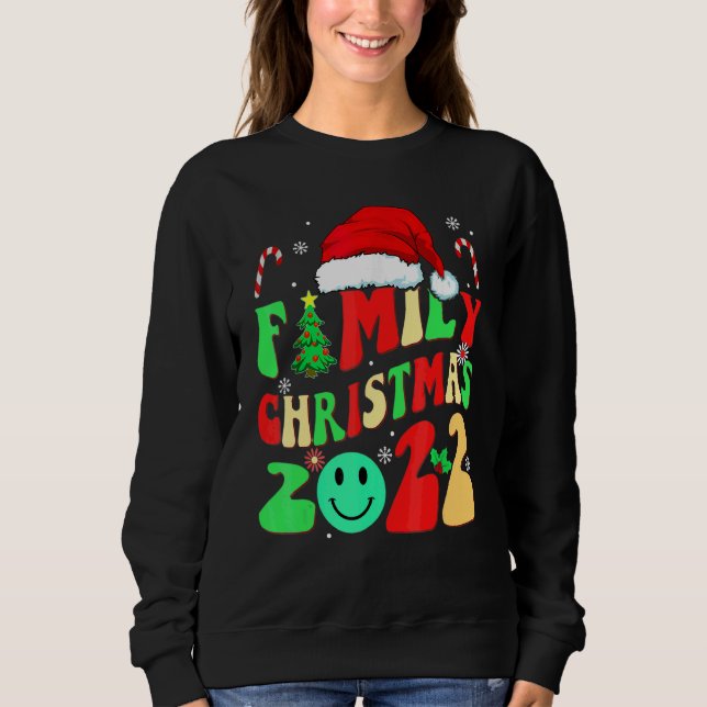 Sudadera Familia de Navidad Combinada 2022 Equipo Santa Elf (Anverso)