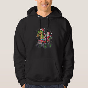 Sudadera Familia de Navidad Combinando Santa Camión Dinosau
