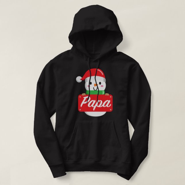 Sudadera Familia de Navidades de Papa Pajamas coincidiendo  (Diseño del anverso)