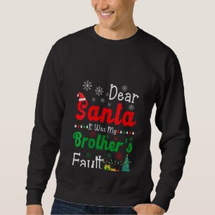 Sudadera Familia de Navidades Graciosas Querida Santa Fue M