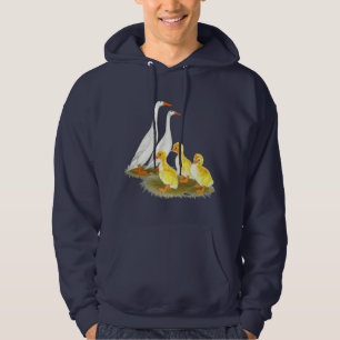 Sudadera Familia de patos corredores blancos