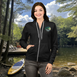 Sudadera Familia de somormujos en el lago Butterfield