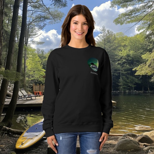 Sudadera Familia de somormujos en el lago Butterfield (Subido por el creador)