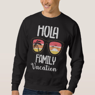 Sudadera Familia de verano tropical de palmeras de gafas de
