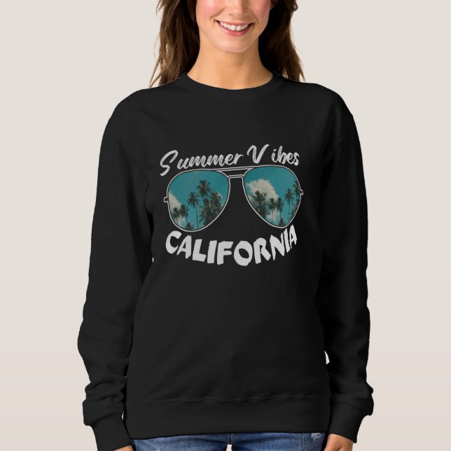 Sudadera Familia de Vibes de Verano de California Funny Bea (Anverso)