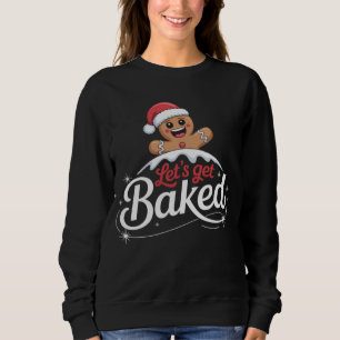 Sudadera Familia del hombre de jengibre de Navidad Vamos a
