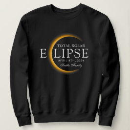 Sudadera Familia Eclipse Solar Total de Texas Black & Gold 
