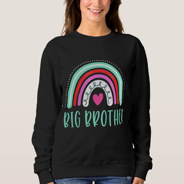 Sudadera Familia feliz Arcoiris Gran Hermano Hermano (Anverso)