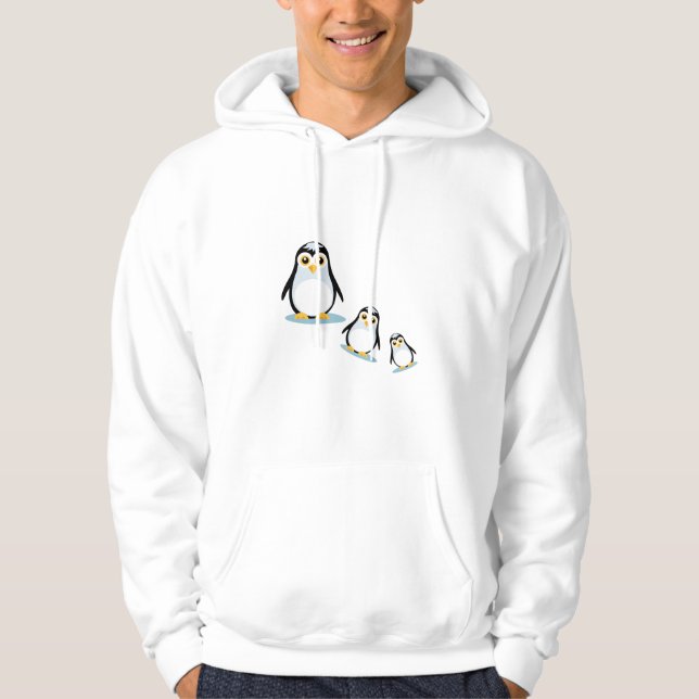 Sudadera Familia feliz pingüino (Anverso)