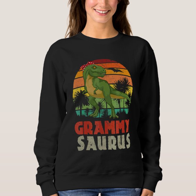 Sudadera Familia Grammysaurus Rex Dinosaur (Anverso)