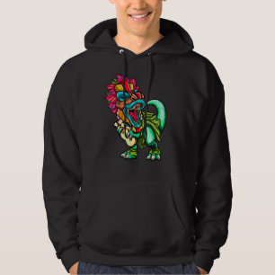 Sudadera Familia hawaiana de dinosaurios T Rex Aloha Tiki L