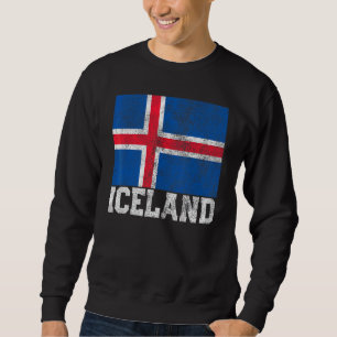 Sudadera Familia islandesa del país del orgullo de la bande