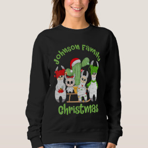 Sudadera Familia Llama Hombres Mujeres y Niños Johnson Chr