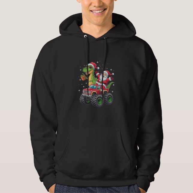 Sudadera Familia navidad coincidiendo con dinosaurio de San (Anverso)