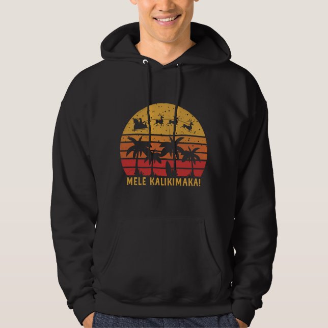 Sudadera Familia Navidades retro de Mele Kalikimaka va (Anverso)